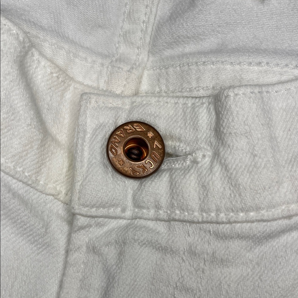 Lucky Brand Sienna Weekender Women's Crisp White Cropped Jeans - Picture 7 of 10